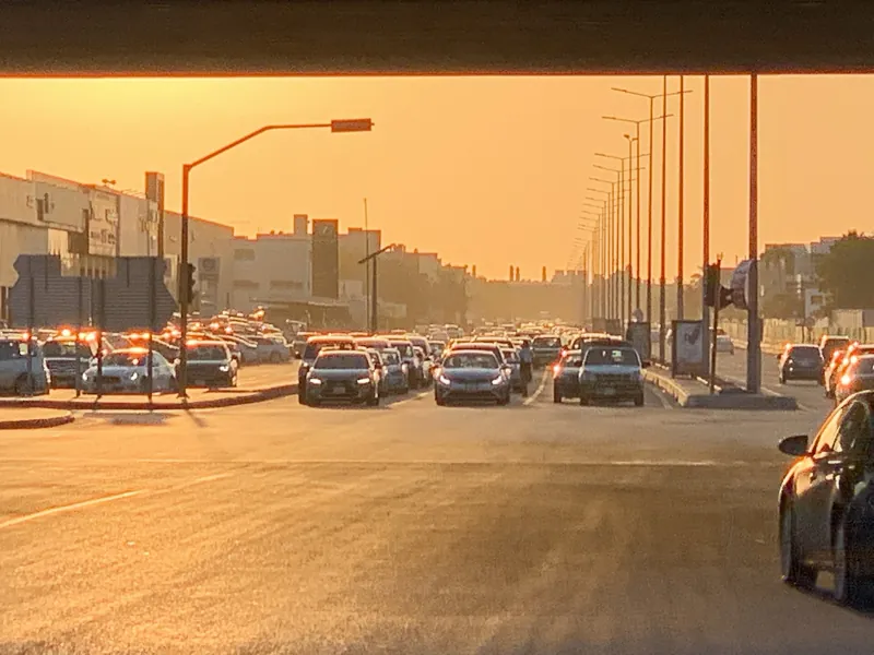 Evening traffic in Jeddah